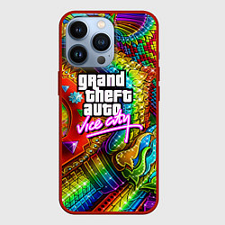 Чехол для iPhone 13 Pro GTA casino steel, цвет: 3D-красный