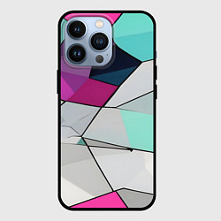 Чехол для iPhone 13 Pro Яркая геометрическая абстракция, цвет: 3D-черный