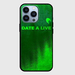 Чехол для iPhone 13 Pro Date A Live - green gradient посередине, цвет: 3D-черный