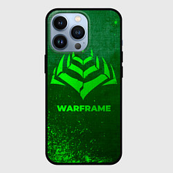 Чехол для iPhone 13 Pro Warframe - green gradient, цвет: 3D-черный