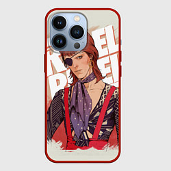 Чехол для iPhone 13 Pro David Bowie Rebel, цвет: 3D-красный