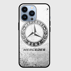 Чехол для iPhone 13 Pro Mercedes - white gradient, цвет: 3D-черный