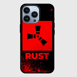 Чехол для iPhone 13 Pro Rust - red gradient, цвет: 3D-черный