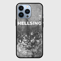 Чехол для iPhone 13 Pro Hellsing - grey gradient посередине, цвет: 3D-черный