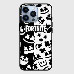 Чехол для iPhone 13 Pro Fortnite patten Marshmello, цвет: 3D-черный