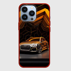 Чехол для iPhone 13 Pro Audi auto, цвет: 3D-красный