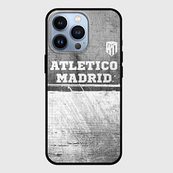 Чехол для iPhone 13 Pro Atletico Madrid - grey gradient посередине, цвет: 3D-черный