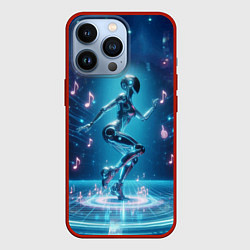 Чехол для iPhone 13 Pro Cyber robot girl - ai art fantasy, цвет: 3D-красный