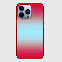 Чехол для iPhone 13 Pro Текстура цветов градиента, цвет: 3D-красный