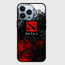 Чехол для iPhone 13 Pro Dota 2 брызги красок, цвет: 3D-черный