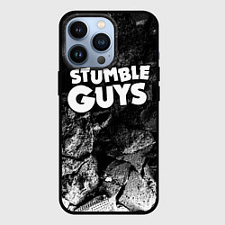 Чехол для iPhone 13 Pro Stumble Guys black graphite, цвет: 3D-черный