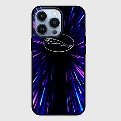 Чехол для iPhone 13 Pro Jaguar neon energy, цвет: 3D-черный