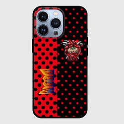 Чехол для iPhone 13 Pro Doom pattern steell, цвет: 3D-черный