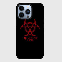 Чехол для iPhone 13 Pro Resident evil biohazard logo, цвет: 3D-черный