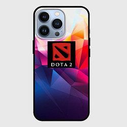 Чехол для iPhone 13 Pro DOTA geometry neon, цвет: 3D-черный