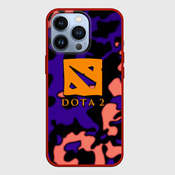 Чехол для iPhone 13 Pro DOTA 2 камуфляж, цвет: 3D-красный