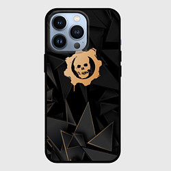 Чехол для iPhone 13 Pro Gears of War golden poly, цвет: 3D-черный