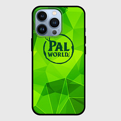 Чехол для iPhone 13 Pro Palworld green poly, цвет: 3D-черный