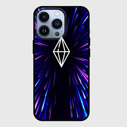 Чехол для iPhone 13 Pro The Sims neon energy, цвет: 3D-черный