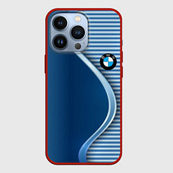 Чехол для iPhone 13 Pro BMW текстура, цвет: 3D-красный