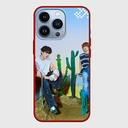 Чехол для iPhone 13 Pro ATE Stray Kids Bang Chan I N Lee Know Changbin, цвет: 3D-красный