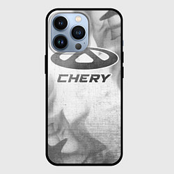 Чехол для iPhone 13 Pro Chery - white gradient, цвет: 3D-черный