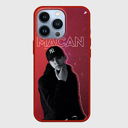 Чехол для iPhone 13 Pro Макан - певец, цвет: 3D-красный