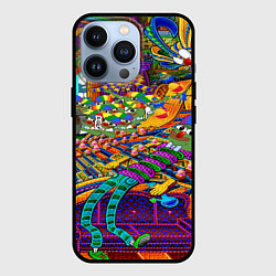 Чехол для iPhone 13 Pro Pepe mem optacal, цвет: 3D-черный