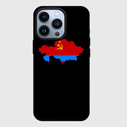 Чехол для iPhone 13 Pro СССР и Россия, цвет: 3D-черный