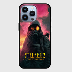 Чехол для iPhone 13 Pro Stalker 2 горящий атомный завод, цвет: 3D-черный