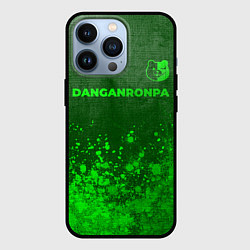 Чехол для iPhone 13 Pro Danganronpa - green gradient посередине, цвет: 3D-черный