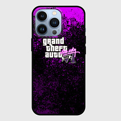 Чехол для iPhone 13 Pro GTA 6 vice city брызги красок неон, цвет: 3D-черный