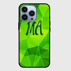 Чехол для iPhone 13 Pro Maneskin green poly, цвет: 3D-черный