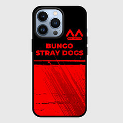 Чехол для iPhone 13 Pro Bungo Stray Dogs - red gradient посередине, цвет: 3D-черный