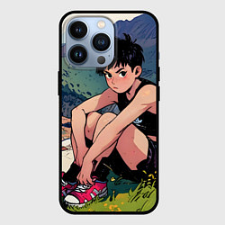 Чехол для iPhone 13 Pro A girl anime, цвет: 3D-черный