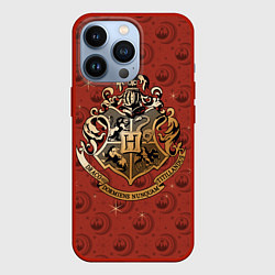 Чехол для iPhone 13 Pro Факультеты Хогвартса, цвет: 3D-красный