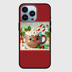 Чехол для iPhone 13 Pro Милая новогодняя ИИ кружечка, цвет: 3D-черный
