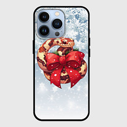 Чехол для iPhone 13 Pro Подарочная змейка на новый год 2025, цвет: 3D-черный