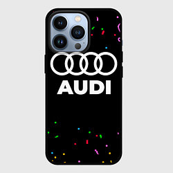 Чехол для iPhone 13 Pro Audi конфети, цвет: 3D-черный