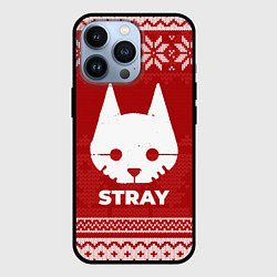 Чехол для iPhone 13 Pro Новогодний Stray, цвет: 3D-черный