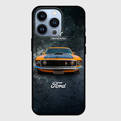 Чехол для iPhone 13 Pro Спортивный американский автомобиль Ford Mustang, цвет: 3D-черный