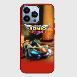 Чехол для iPhone 13 Pro Team Sonic racing - video game, цвет: 3D-красный