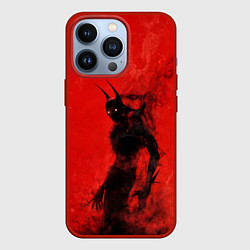 Чехол для iPhone 13 Pro Evil Batman, цвет: 3D-красный