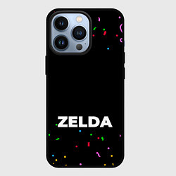 Чехол для iPhone 13 Pro Zelda конфети, цвет: 3D-черный