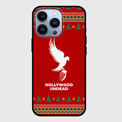 Чехол для iPhone 13 Pro Hollywood Undead new year, цвет: 3D-черный