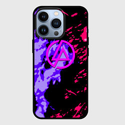 Чехол для iPhone 13 Pro Linkin park огненные краски, цвет: 3D-черный