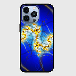 Чехол для iPhone 13 Pro Фрактальный узор мерцание, цвет: 3D-черный