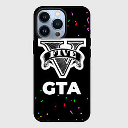 Чехол для iPhone 13 Pro GTA конфети, цвет: 3D-черный