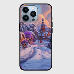 Чехол для iPhone 13 Pro Тропинка к новому году, цвет: 3D-черный