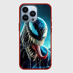 Чехол для iPhone 13 Pro Venom in metropolis - ai art neon fantasy, цвет: 3D-красный